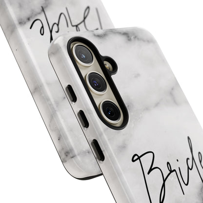 Bride Lived-In White and Grey Marble Samsung Galaxy Phone Case
