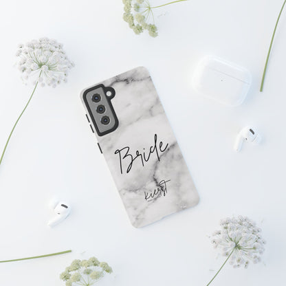 Bride Lived-In White and Grey Marble Samsung Galaxy Phone Case