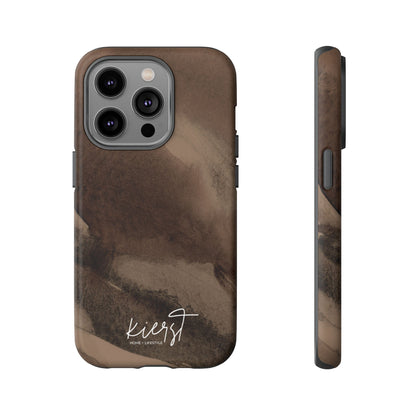 Brown Abstract iPhone Case