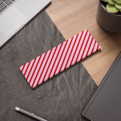 Holiday 25 Pink and Red Diagonal Striped Post-it® Note Pad