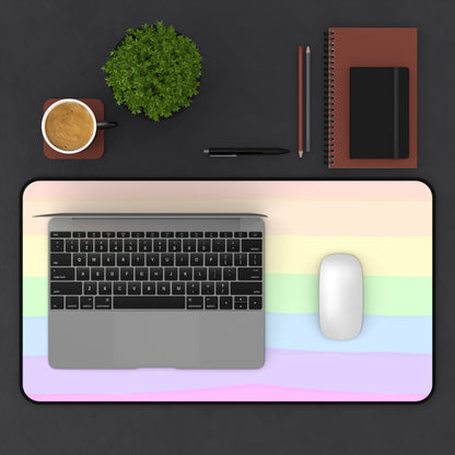 Pastel Rainbow Desk Mat