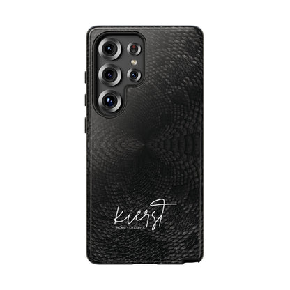 Black + Grey Snake Print Samsung Galaxy Phone Case