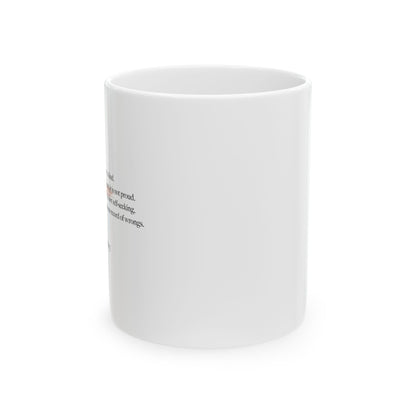Love Is Patient Mug – Taupe Cross + Scripture