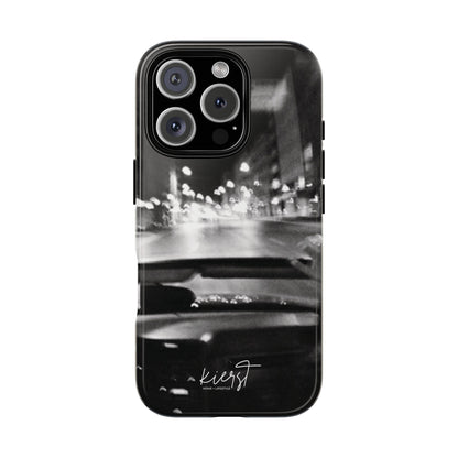 Faded Summer Nights iPhone Case | A Cinematic Blur of City Lights and Nostalgia