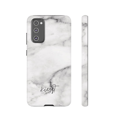 Lived-In White and Grey Marble Samsung Galaxy Case | Soft Strength, Redefined