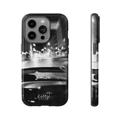 Faded Summer Nights iPhone Case | A Cinematic Blur of City Lights and Nostalgia