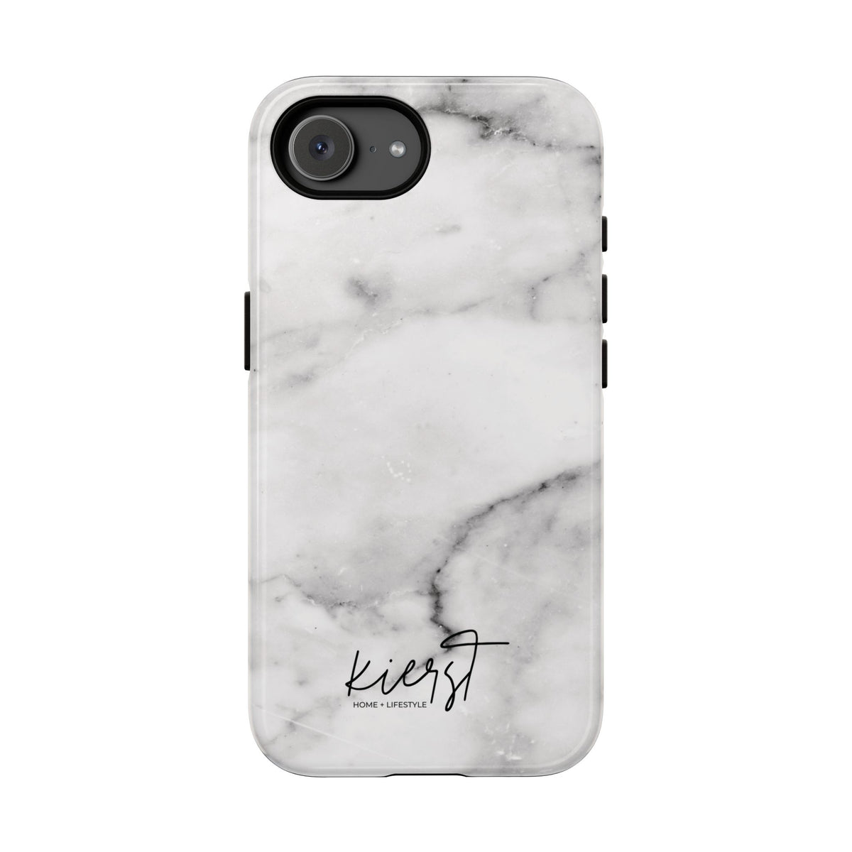 Lived-In White and Grey Marble iPhone Case