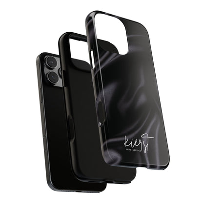 Black Silk Print iPhone Case