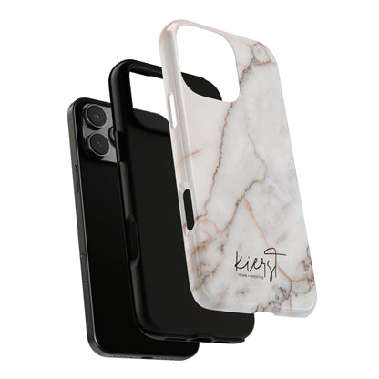 Warm White Marble iPhone Case