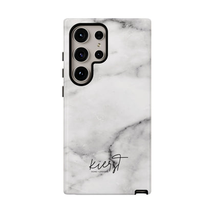 Lived-In White and Grey Marble Samsung Galaxy Case | Soft Strength, Redefined