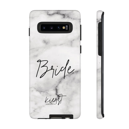 Bride Lived-In White and Grey Marble Samsung Galaxy Phone Case