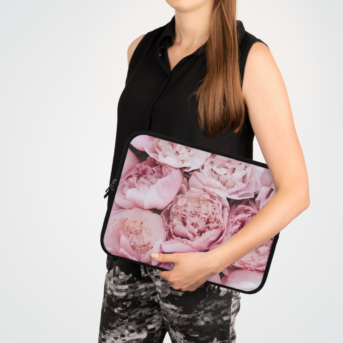 Pink Peonies Laptop Sleeve