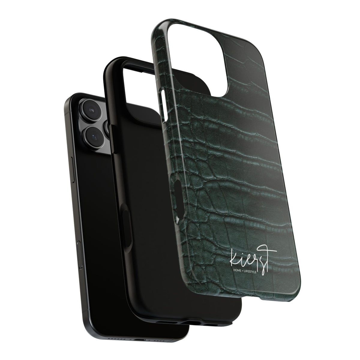 Emerald Crocodile Print iPhone Case