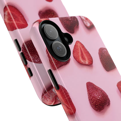 Strawberries iPhone Case | A Sweet Statement Rooted in Soft Luxury
