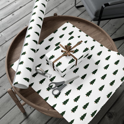 Cartoon Tree Christmas Tree Gift Wrapping Paper