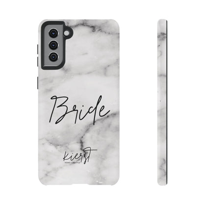 Bride Lived-In White and Grey Marble Samsung Galaxy Phone Case
