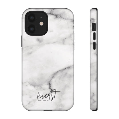 Lived-In White and Grey Marble iPhone Case | Curated Calm, Captured in Marble