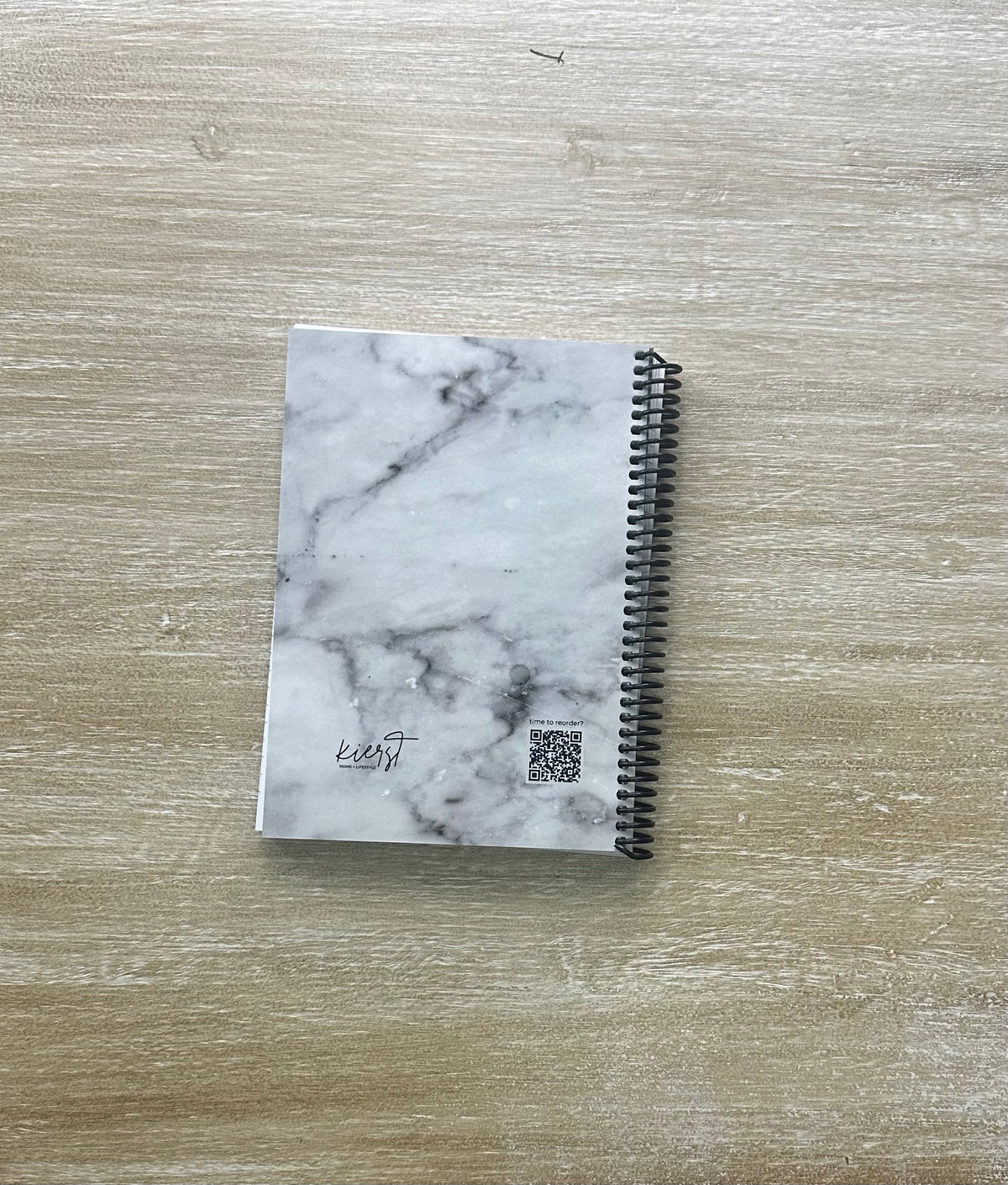 Lived-In Grey Marble Notebook