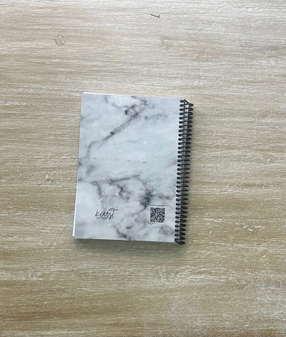 Lived-In Grey Marble Notebook