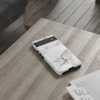 Lived-In White and Grey Marble Google Pixel Case | Elevated Essentials For Everyday
