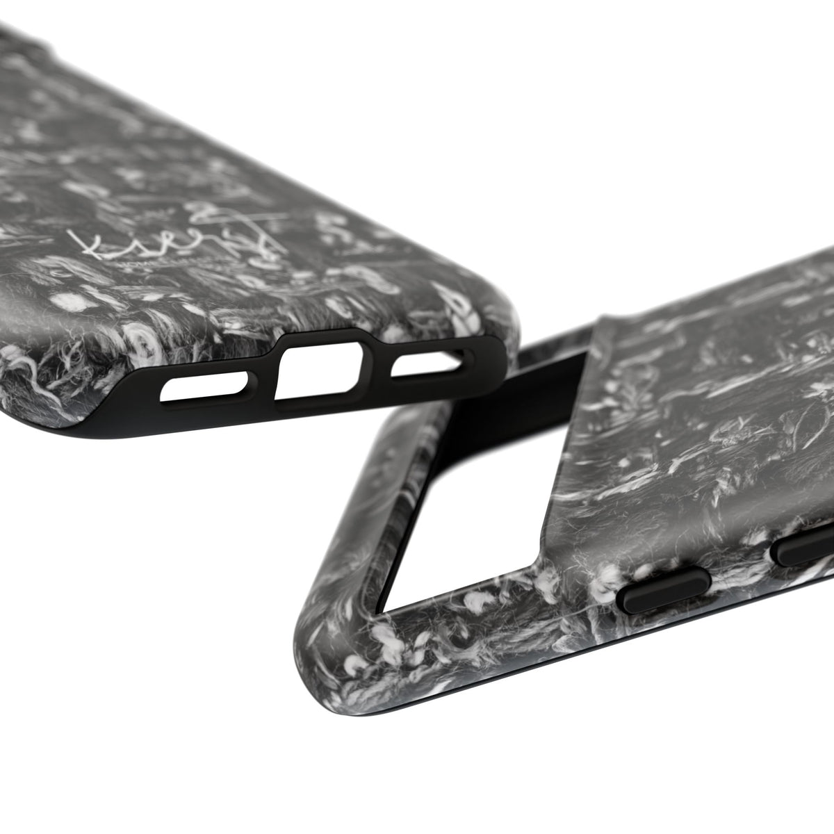 Grey Tweed Print Google Pixel Phone Case