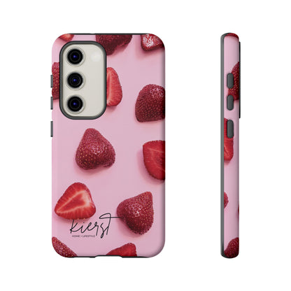 Strawberries Samsung Galaxy Phone Case | A Juicy Pop of Playfulness Meets Polished Design