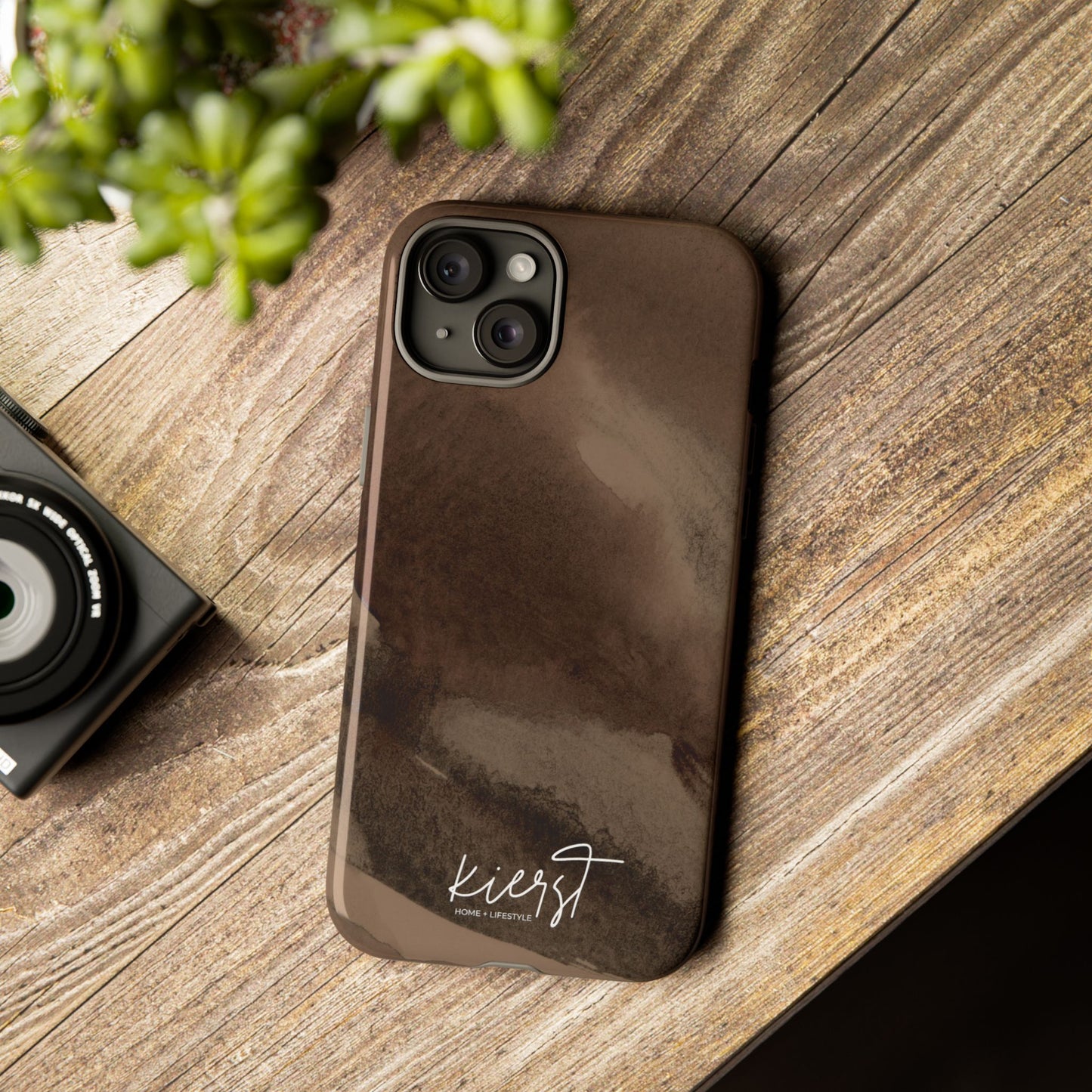 Brown Abstract iPhone Case