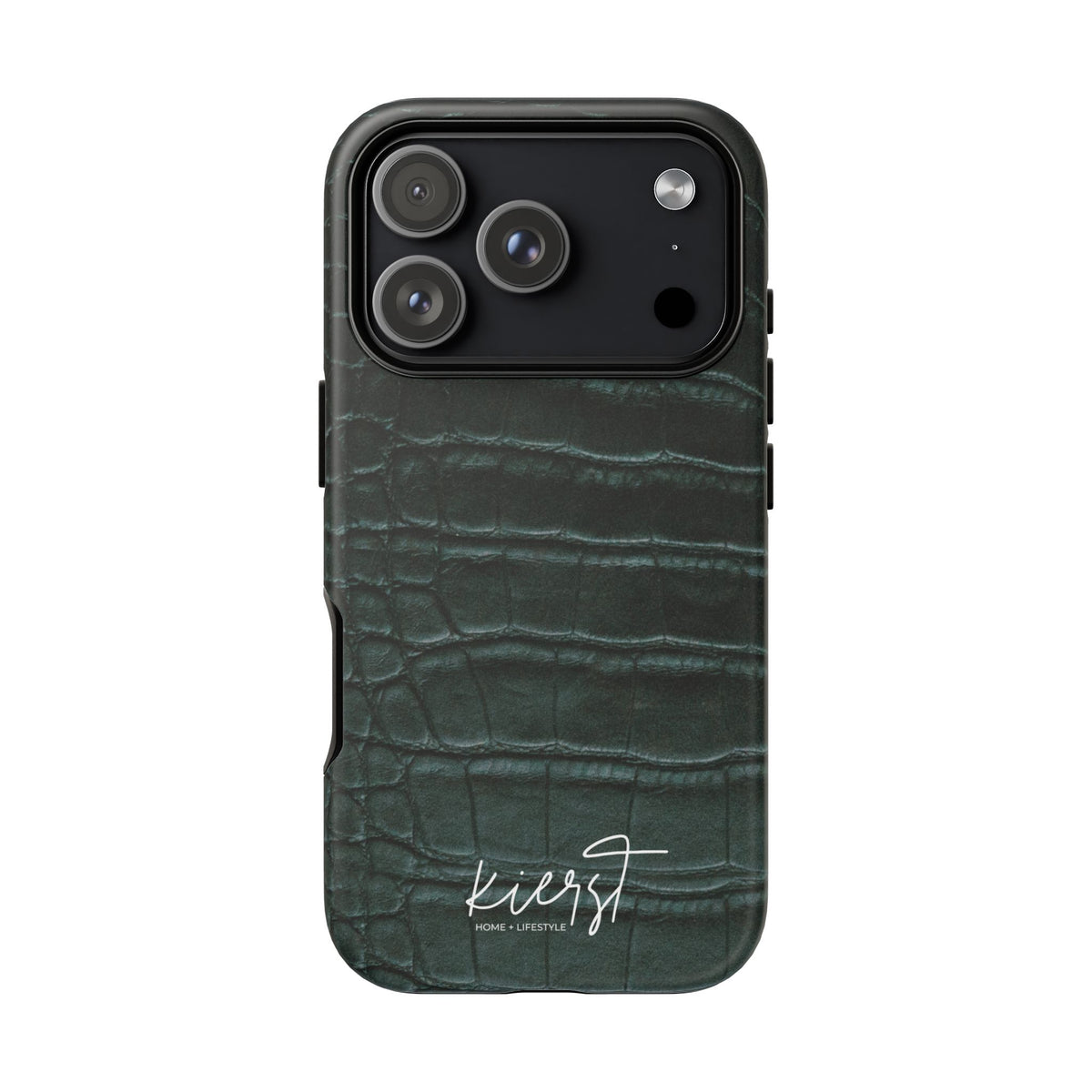 Emerald Crocodile Print iPhone Case