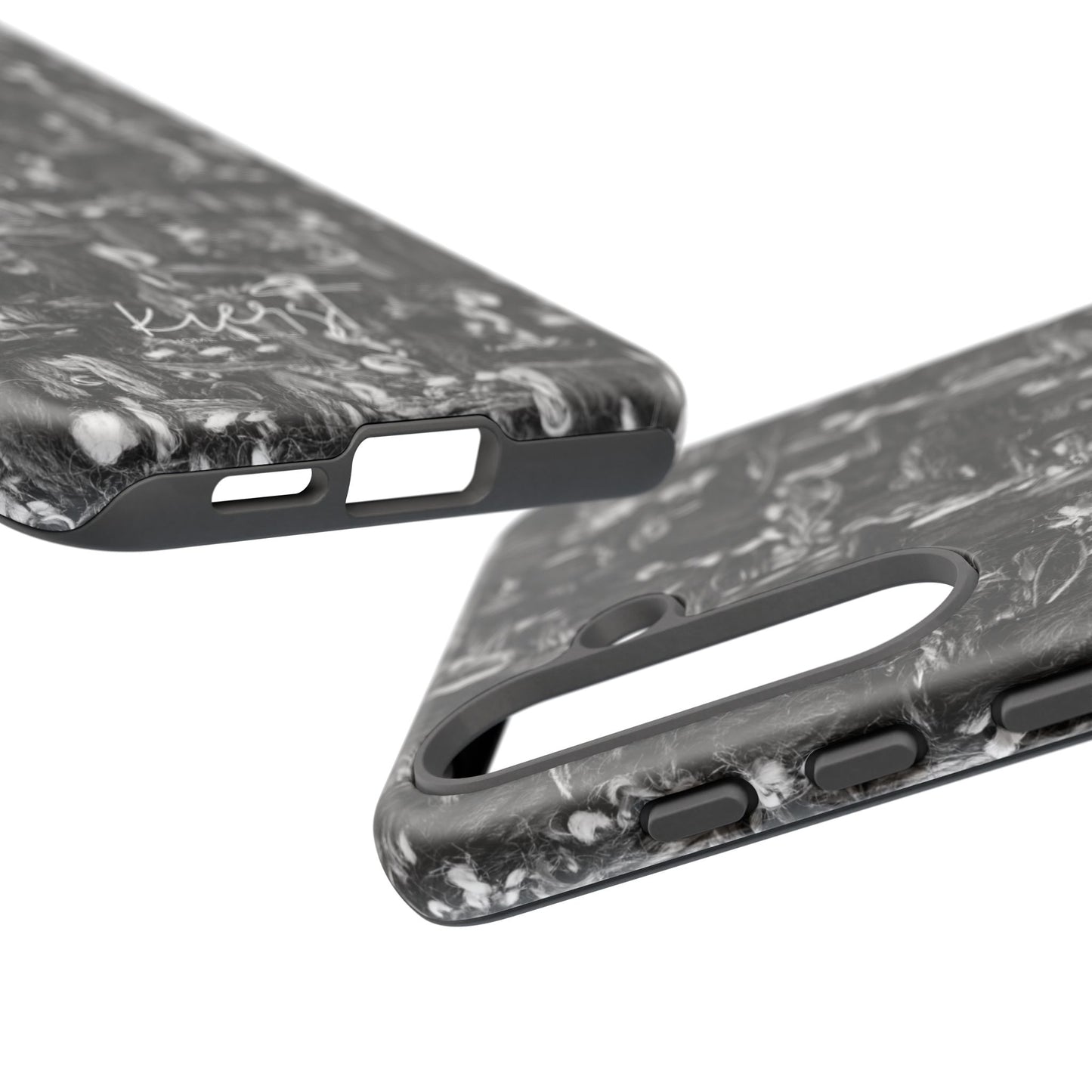 Grey Tweed Print Samsung Galaxy Phone Case