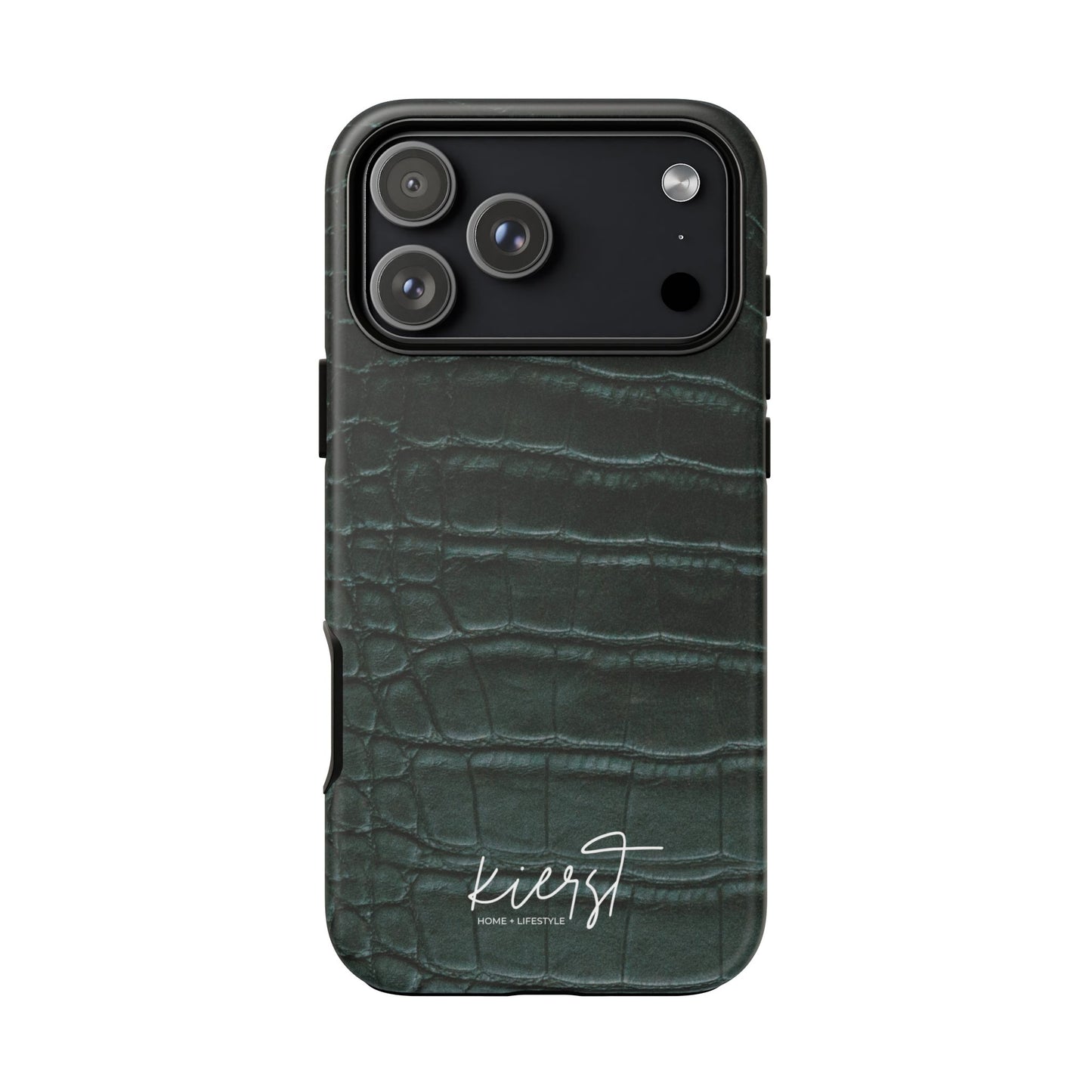 Emerald Crocodile Print iPhone Case