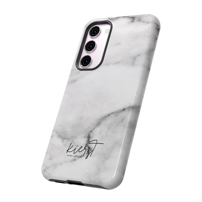 Lived-In White and Grey Marble Samsung Galaxy Case | Soft Strength, Redefined