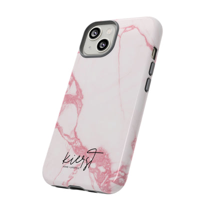 Pink & White Marble iPhone Case | Classic Elegance, Feminine Twist