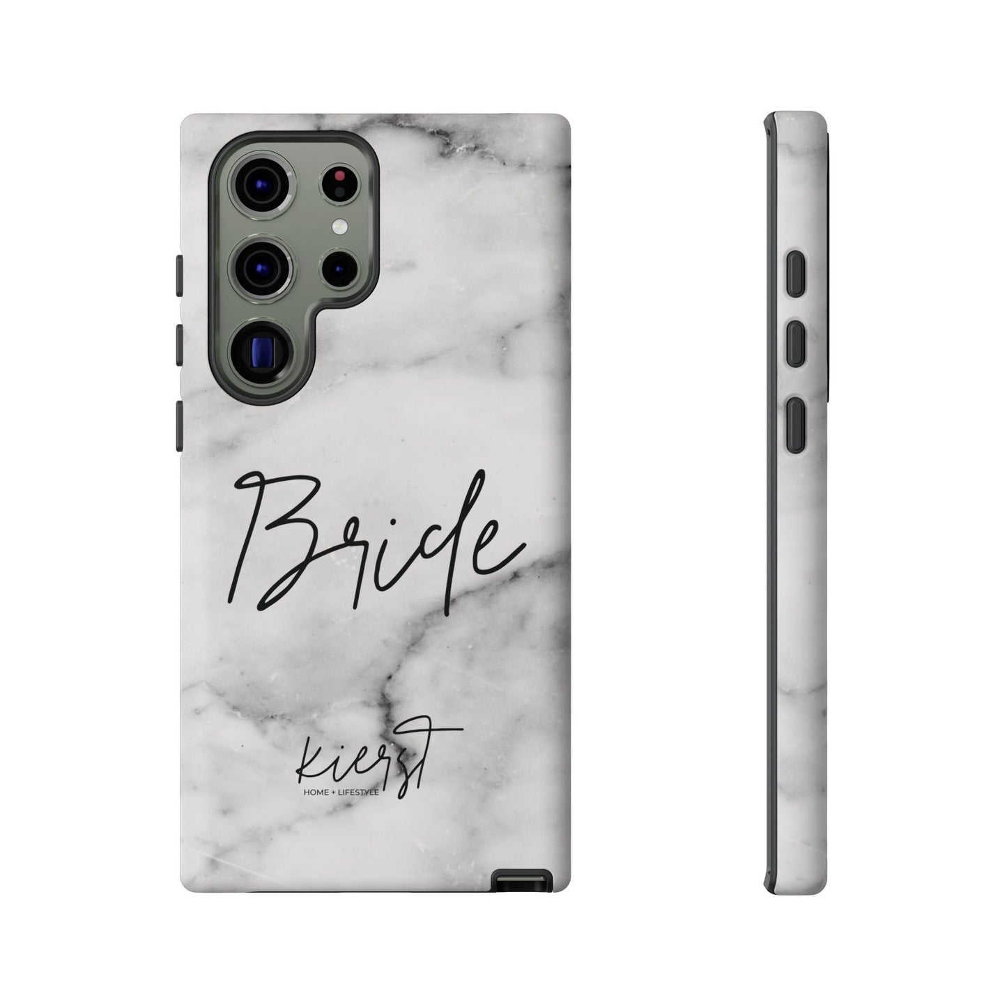 Bride Lived-In White and Grey Marble Samsung Galaxy Phone Case