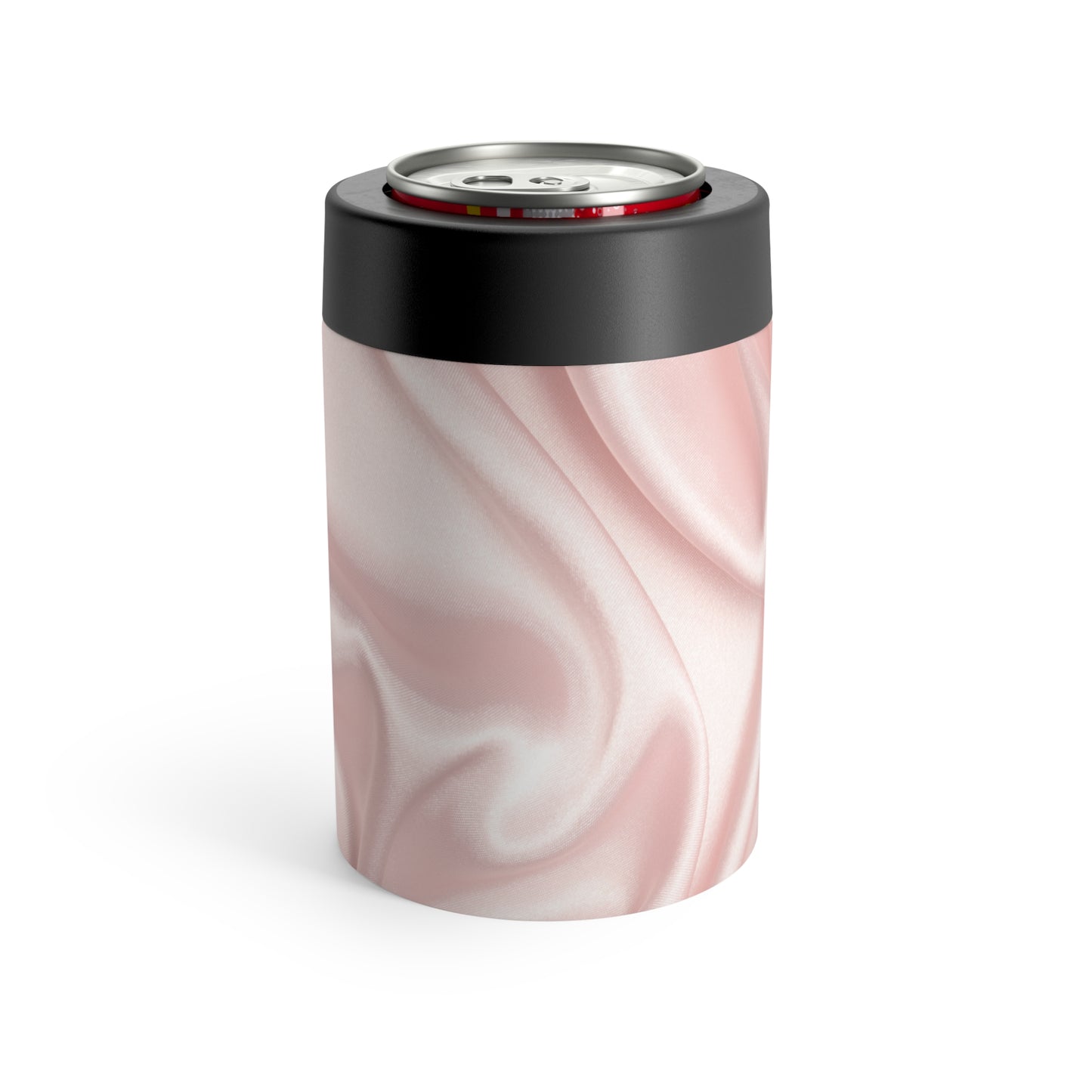 Pink Silk Print Can Holder