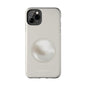 Single Pearl on Beige iPhone Case