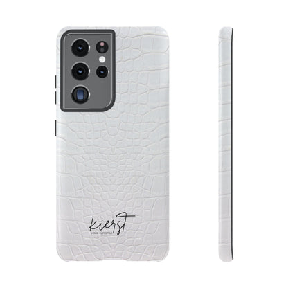 White Alligator Samsung Galaxy Case | Classic Texture Meets Modern Edge