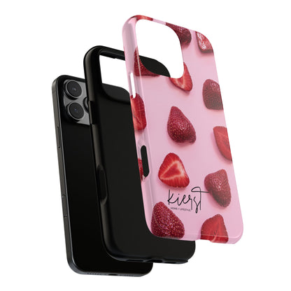 Strawberries iPhone Case | A Sweet Statement Rooted in Soft Luxury