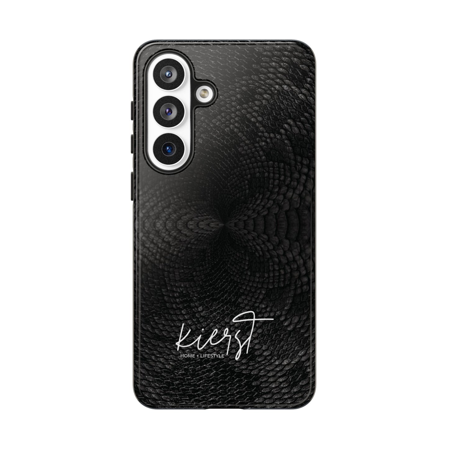 Black + Grey Snake Print Samsung Galaxy Phone Case