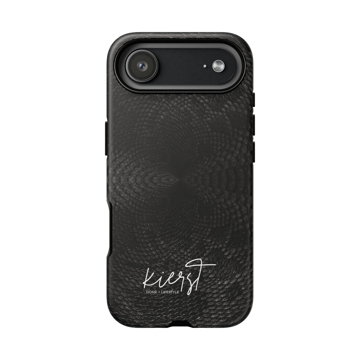 Black + Grey Snake Print iPhone Case