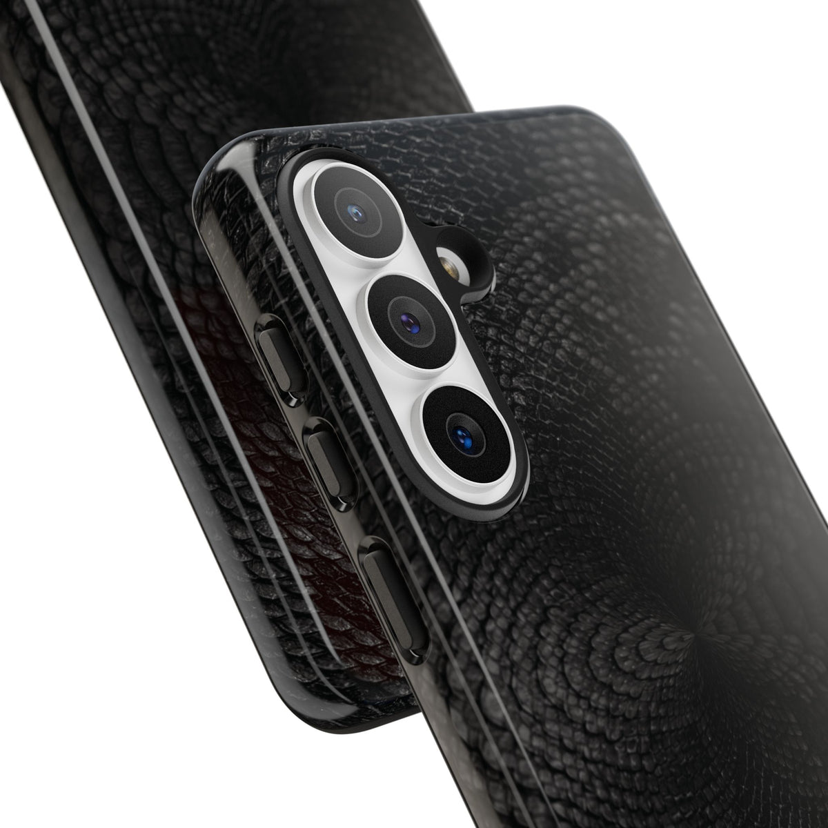 Black + Grey Snake Print Samsung Galaxy Phone Case