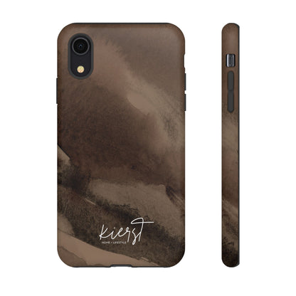 Brown Abstract iPhone Case