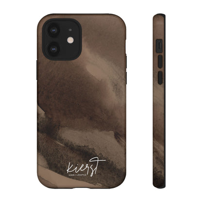 Brown Abstract iPhone Case