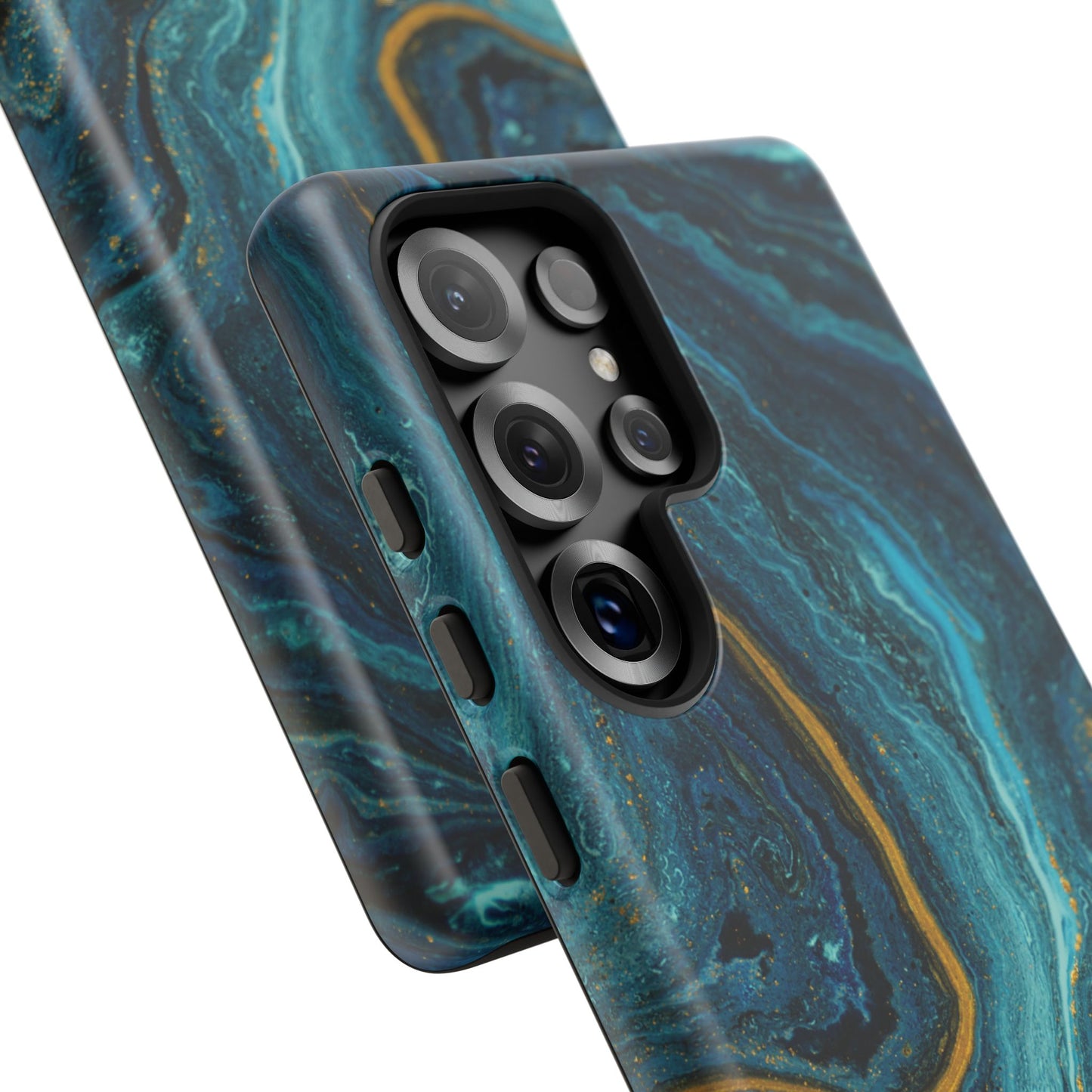 Teal & Gold Marble Samsung Galaxy Case