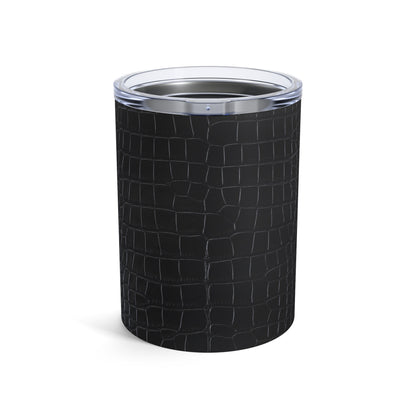 Black Crocodile Print Tumbler 10oz