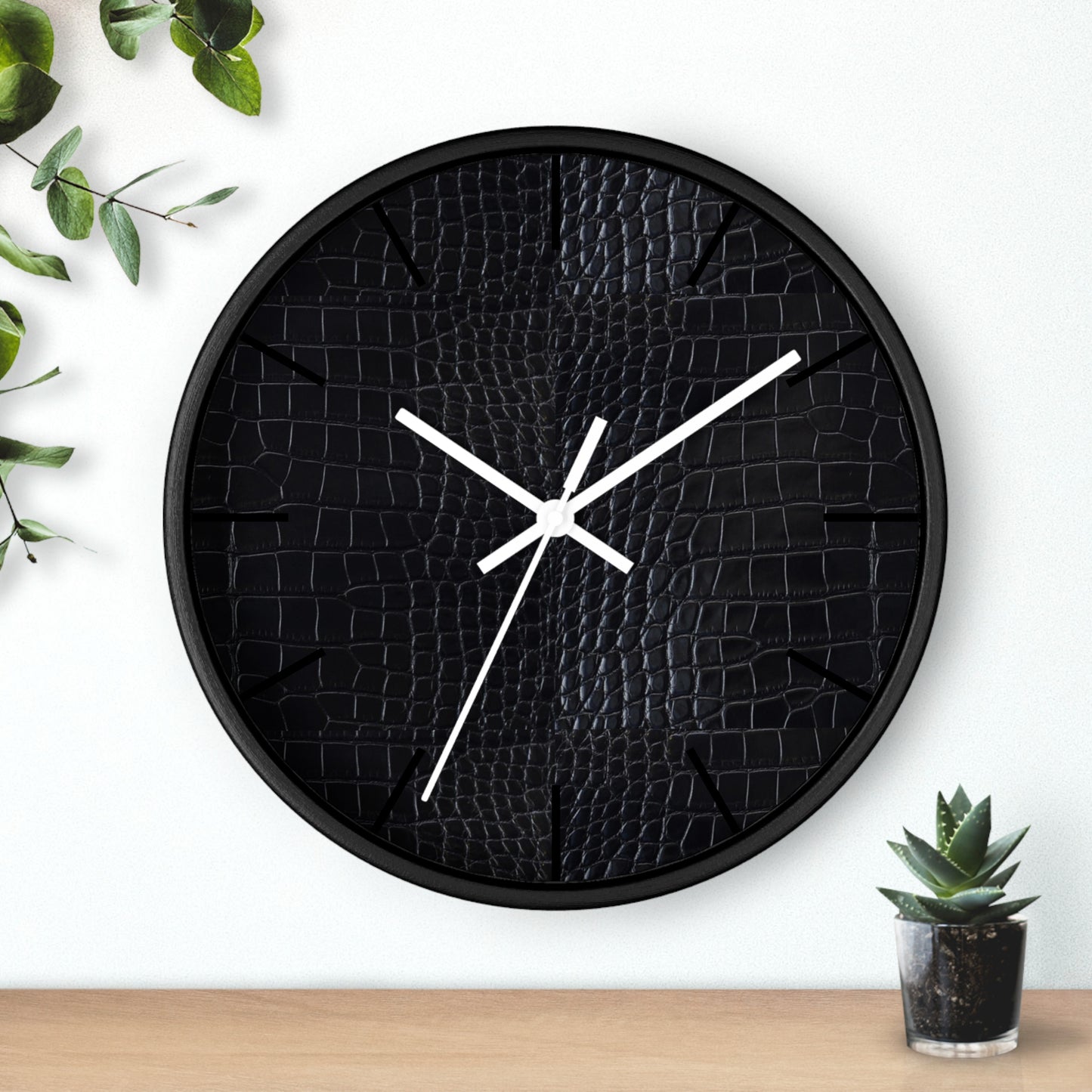 Black Crocodile Wall Clock