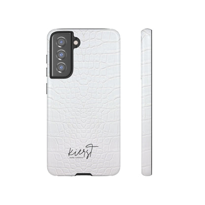 White Alligator Samsung Galaxy Case | Classic Texture Meets Modern Edge