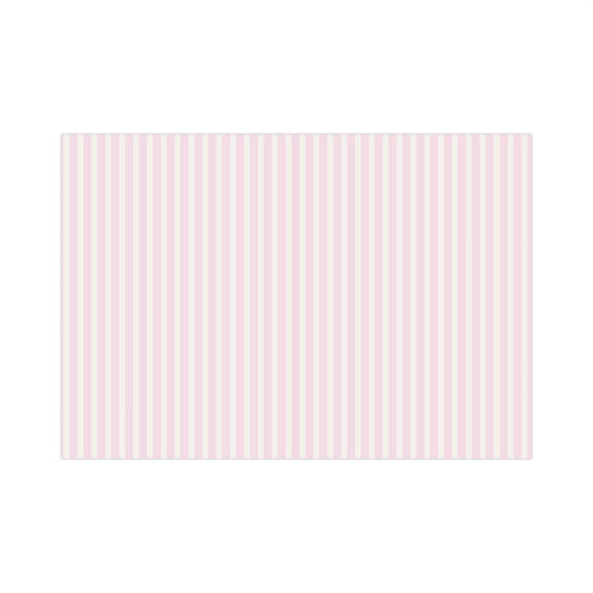 kierst Signature Pink and Cream Striped Wrapping Paper