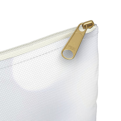 White Sparkle Print Accessory Pouch