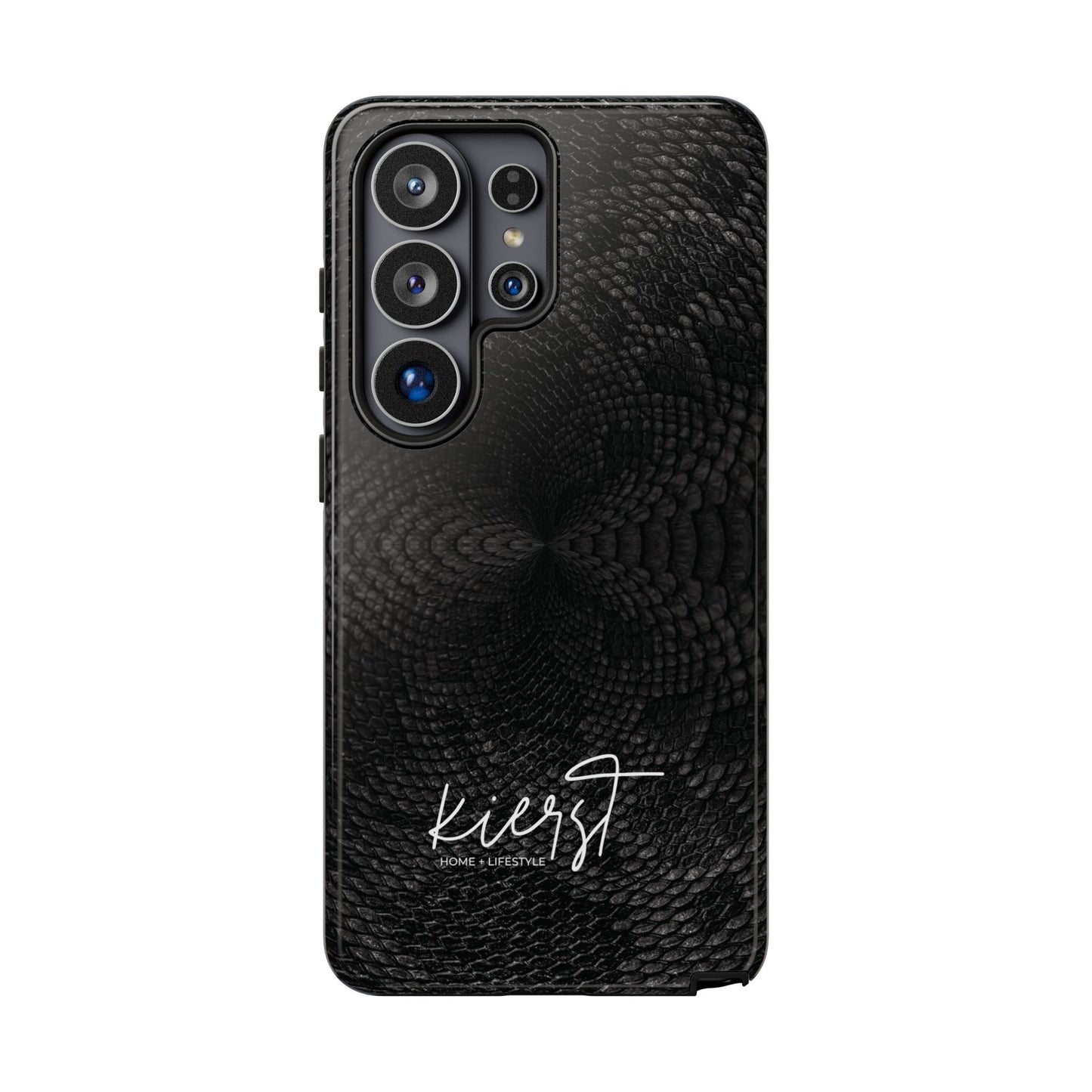 Black + Grey Snake Print Samsung Galaxy Phone Case