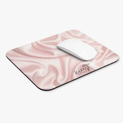Pink Silk Print Mouse Pad